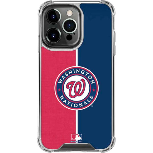 MLB Washington Nationals Split iPhone 16 Pro Clear Case
